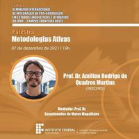 I Seminário Internacional de Integração da Pós-graduação em Estudos Linguísticos e Literários do IFMT - Campus Fronteira Oeste começa hoje