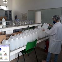 IFMT-Pontes e Lacerda começa produzir álcool 70% em enfrentamento ao Coronavírus